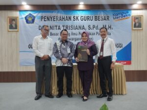 Dr Anita Trisiana, Guru Besar ke-6 di Unisri
